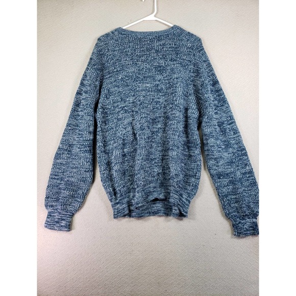VTG Rob Winter Sweater‎ Mens XL Blue Knit Long Sleeve 100% Acrylic Crew Neck - Picture 2 of 9